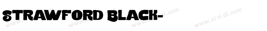 Strawford Black字体转换